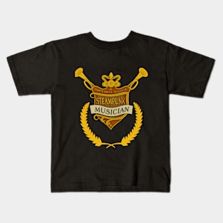 Steampunk Musician Kids T-Shirt